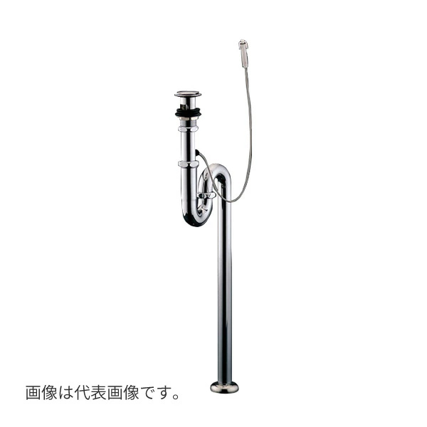 TOTO 【TLDS2201JA#BN】ブラッシュドニッケル 洗面器用排水金具(32mm) Sトラップ ワンプッシュ式 盗難防止排水栓 押しボタンなし 受注約4週〔FG〕