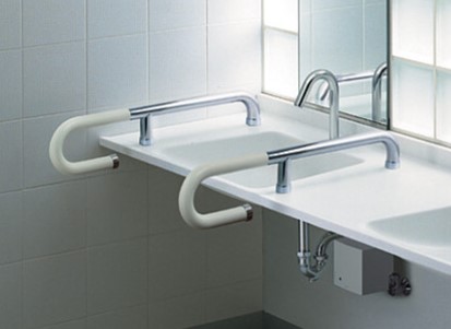 TOTO パブリック用手すり 【T114CP5R】パブリック手すり コンビネーションタイプ(φ34) 人工大理石カウンター用手すり〔HB〕