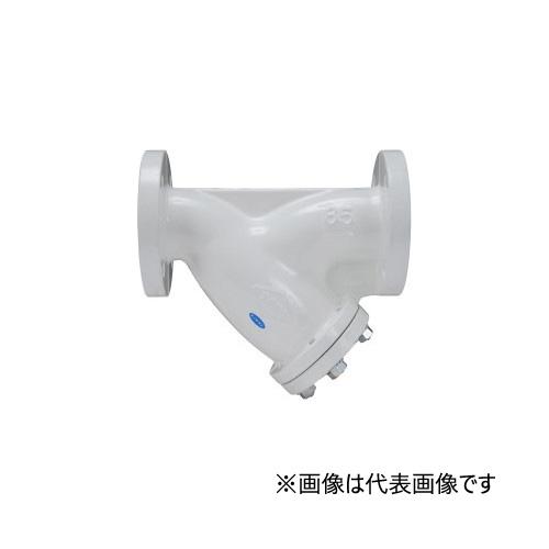 東洋バルヴ/株式会社キッツ【10-FTF-N-CN 200A】8B 鋳鉄ナイロンライニングバルブ Y形ストレーナ 10K フランジ形〔HE〕の通販は