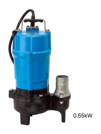 ツルミポンプ 一般排水用【HSU2.55S】水中ハイスピンポンプ HSU型 吐出し口径50mm 0.55kW 単相100V コンデンサ始動方式〔HC〕の通販は