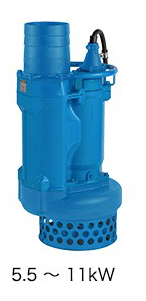 ●ツルミポンプ 一般排水用【KRS45.5】水中ポンプ KRS型 吐出し口径100mm 5.5kW 三相200V〔GJ〕