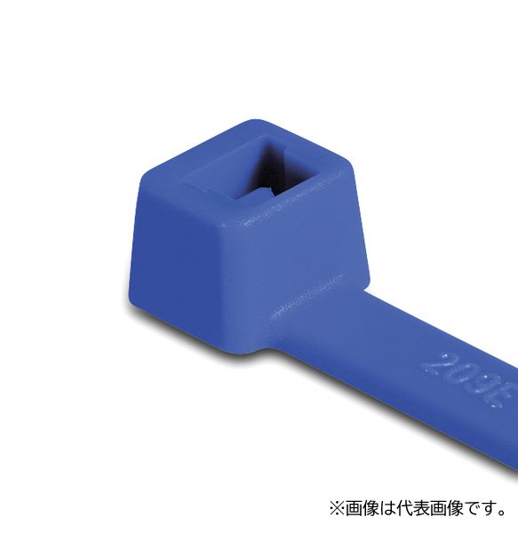 Яヘラマンタイトン 【T50L-TZ 100本】青 インシュロックタイ MSタイ 特殊樹脂シリーズ 全長382mm 耐熱・耐薬品グレード 高温・屋内外環境下の通販は
