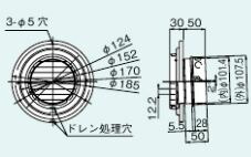 リンナイ【TZ-FBW-100S】(24-2237) φ100 ベンドトップ〔GH〕
