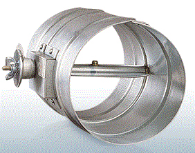 西邦工業【VD350】風量調整用ダンパー鋼板製・フューズ無し・ダクト接続型〔HF〕