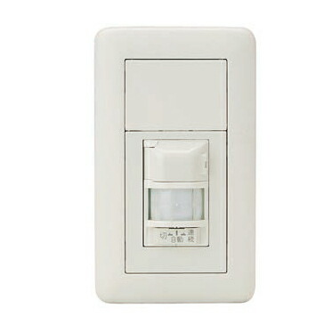 β神保電器 配線器具【WJH03110PW】ピュアホワイト J・WIDEシリーズ 壁用 ブランクチップ＋感熱センサスイッチ