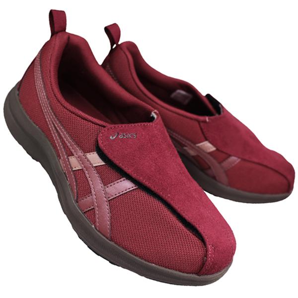 アシックス ライフウォーカー W018 1242A018 23cm〜24.5cm レディース シューズ ヘルスサポートシューズ リハビリシューズ 介護靴 紐なしスニーカー 女性用 3E