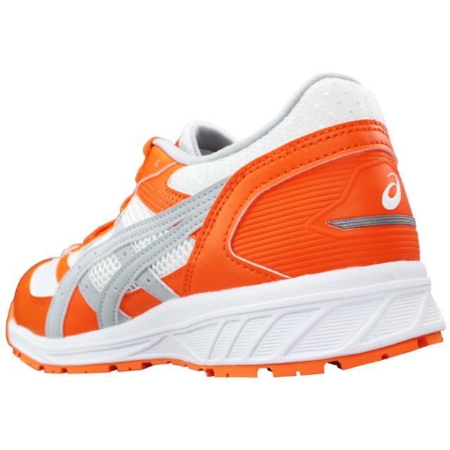 アシックス ウィンジョブ CP210 1273A006-602 ハバネロオレンジ/グレー レッド/ホワイト 25.5cm〜28cm メンズ プロテクティブスニーカー 安全靴 作業靴 紐靴
