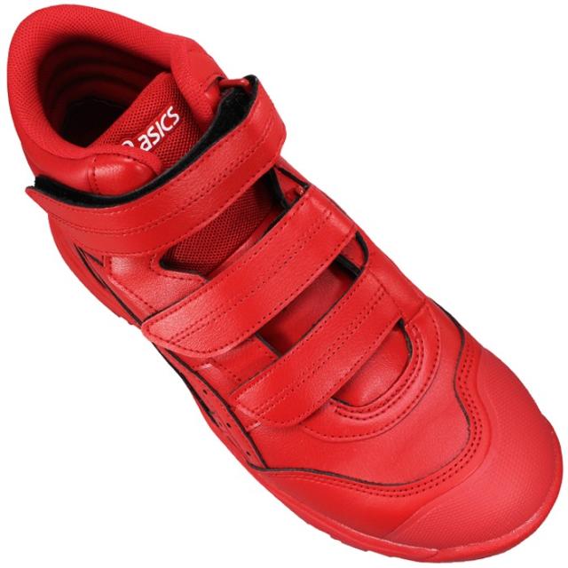 アシックス 安全靴 asics ウィンジョブ CP312 ワイド レッド・ブラック・トープグレー 26cm〜29cm メンズ プロテクティブスニーカー プロスニーカー 安全靴 セーフティーシューズ asics 1273A111 マジックテープ 面ファスナー_4