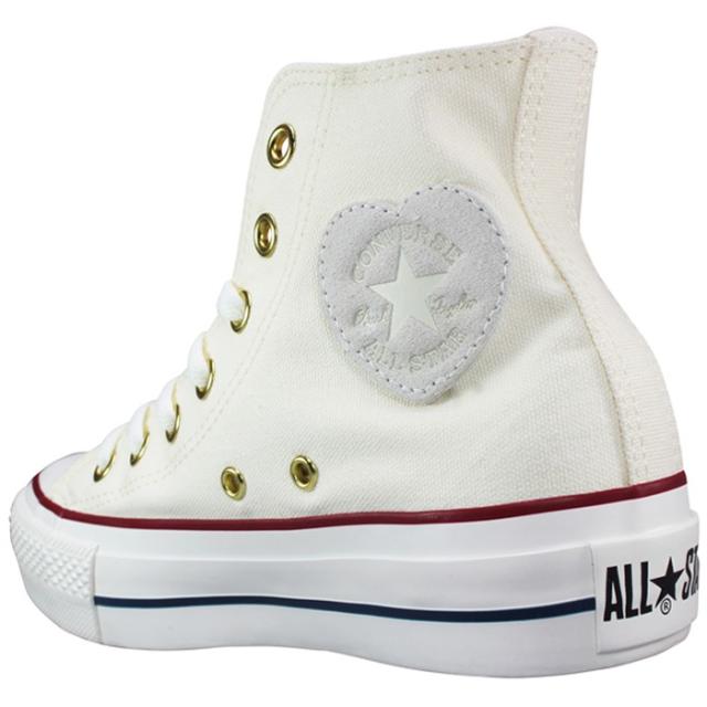 コンバース CONVERSE ハイカットスニーカー オールスター PLTS ハートポイント ハイ 23.5cm 24cm レディース スニーカー カジュアルシューズ ハイカットスニーカー 運動靴 紐靴 厚底スニーカー 厚底シューズ キャンバス