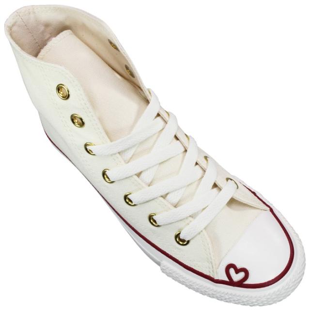 コンバース CONVERSE ハイカットスニーカー オールスター PLTS ハートポイント ハイ 23.5cm 24cm レディース スニーカー カジュアルシューズ ハイカットスニーカー 運動靴 紐靴 厚底スニーカー 厚底シューズ キャンバス