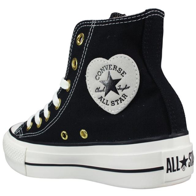 コンバース CONVERSE ハイカットスニーカー オールスター PLTS ハートポイント ハイ 23.5cm 24cm レディース スニーカー カジュアルシューズ ハイカットスニーカー 運動靴 紐靴 厚底スニーカー 厚底シューズ キャンバス