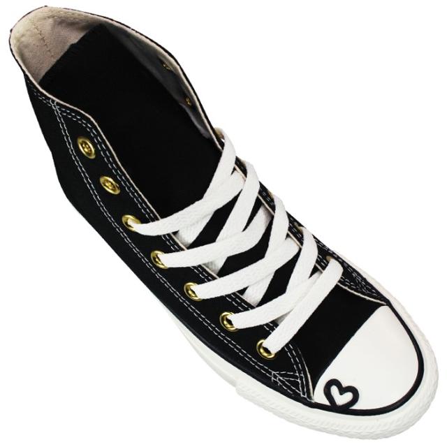 コンバース CONVERSE ハイカットスニーカー オールスター PLTS ハートポイント ハイ 23.5cm 24cm レディース スニーカー カジュアルシューズ ハイカットスニーカー 運動靴 紐靴 厚底スニーカー 厚底シューズ キャンバス