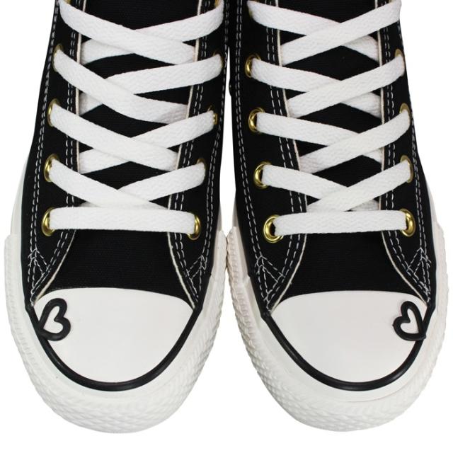 コンバース CONVERSE ハイカットスニーカー オールスター PLTS ハートポイント ハイ 23.5cm 24cm レディース スニーカー カジュアルシューズ ハイカットスニーカー 運動靴 紐靴 厚底スニーカー 厚底シューズ キャンバス