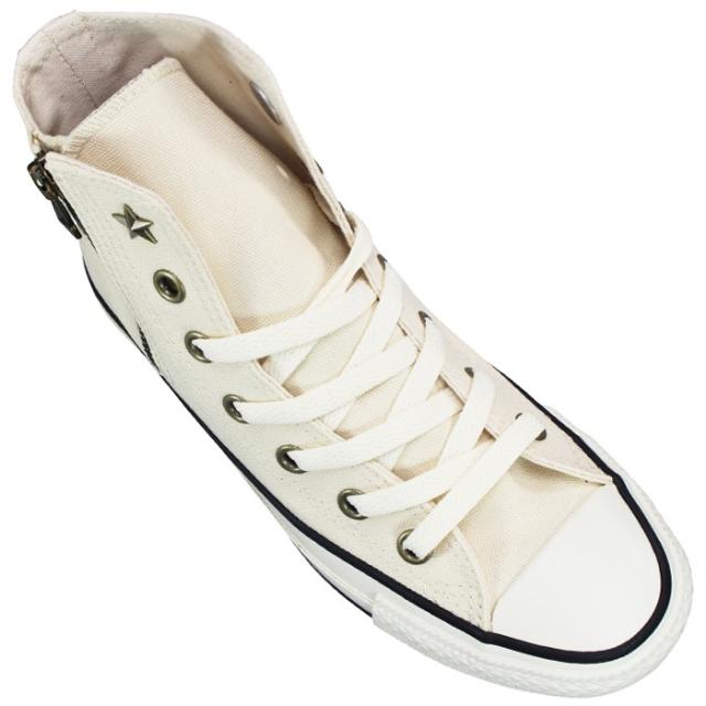 コンバース CONVERSE ハイカットスニーカー オールスター スタージップ HI オフホワイト・ブラック 23.5cm・24cm レディース スニーカー カジュアルシューズ 運動靴 紐靴