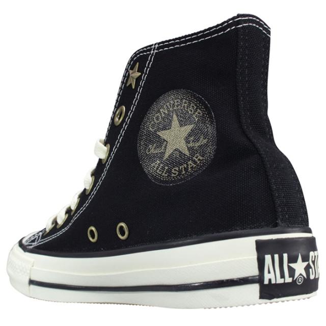 コンバース CONVERSE ハイカットスニーカー オールスター スタージップ HI オフホワイト・ブラック 23.5cm・24cm レディース スニーカー カジュアルシューズ 運動靴 紐靴