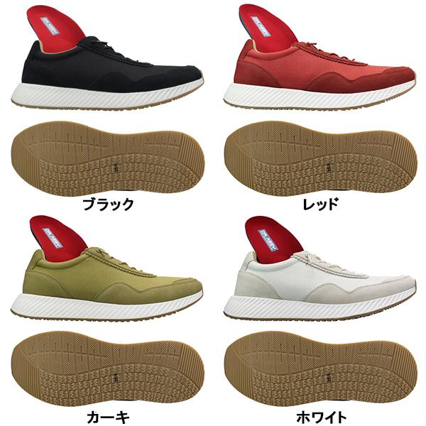 ドクターアッシー 防水スニーカー DN1002 ブラック レッド カーキ ホワイト 25.5cm〜27cm メンズ スリッポン スリップオン スニーカー カジュアルシューズ レインスニーカー レインシューズ 紐靴 紳士靴