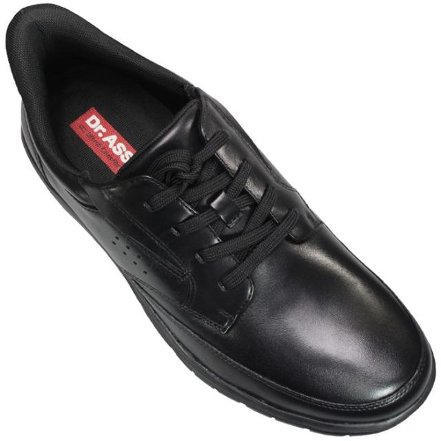 ドクターアッシー Dr.ASSY ハンズフリーシューズ DR8022 ブラック・ダークブラウン 24.5cm〜27cm メンズ ウォーキングシューズ カジュアルシューズ レザースニーカー 革靴 紐靴 紳士靴 4E 幅広 ワイド 本革