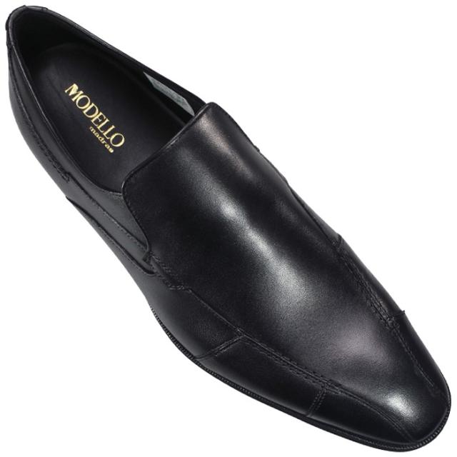 モデロ MODELLO ビジネスシューズ DM1602 ブラック・ダークブラウン 25.5cm〜26.5cm メンズ ビジネスシューズ スリッポン スリップオン 紳士靴 黒靴 革靴 紐なし靴 MADRAS マドラス社