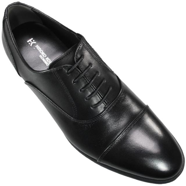 マドラス社製 ヒロココシノ ビジネスシューズ HR5005 ブラック 24.5cm〜27.5cm メンズ ビジネスシューズ 紳士靴 紐靴 革靴 黒靴 牛革 冠婚葬祭 フォーマルシューズ 内羽根 ストレートチップ 靴 madras HIROKO KOSHINO HR-5005