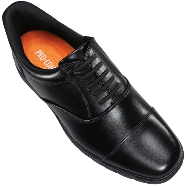 マドラス社製 プロコンフォート 耐水ビジネスシューズ PC6009 ブラック 24.5cm〜27cm メンズ ハンズフリー 紳士靴 黒靴 革靴 紐靴 手を使わずに履ける靴 撥水