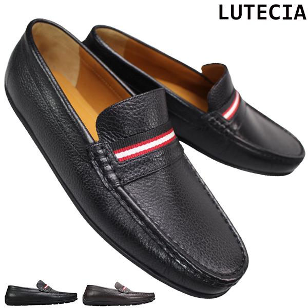 ルーテシア ドライビングシューズ LU8101 ブラック ダークブラウン 25cm〜27cm メンズ ビジネスシューズ カジュアルシューズ スリッポン 紳士靴 3E