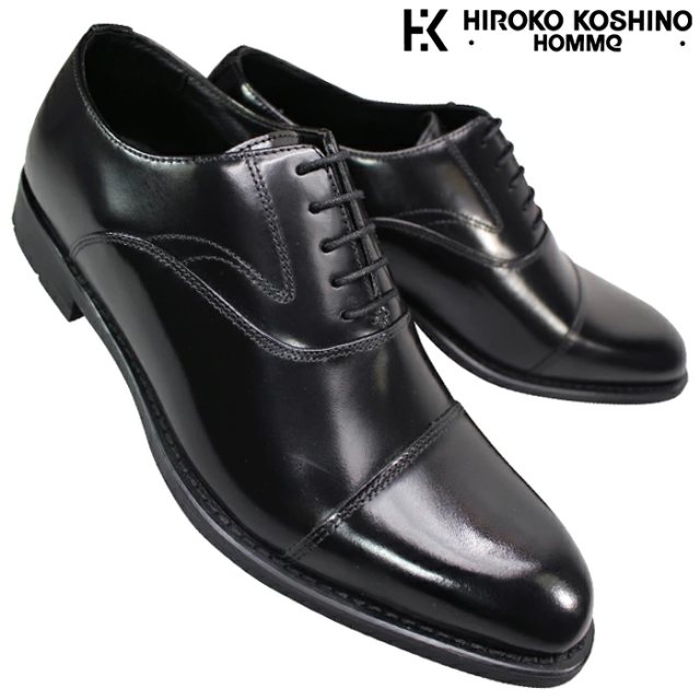 マドラス社製 ヒロココシノ ビジネスシューズ HR8001 ブラック 28cm〜29cm メンズ ビジネスシューズ 紳士靴 紐靴 革靴 黒靴 牛革 冠婚葬祭 フォーマルシューズ 内羽根 ストレートチップ 靴 madras HIROKO KOSHINO HR 8001 大きなサイズ 大きいサイズの通販は