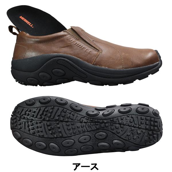 メレル シューズ ジャングルモック レザー 2 J000439 アース（ブラウン） 26.5cm〜27cm メンズ スニーカー スリッポン スリップオン アウトドアシューズ 紐なし靴 履きやすい靴