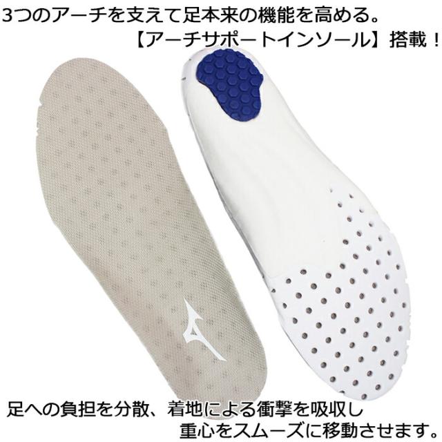 ミズノ MIZUNO ウォーキングシューズ LD40 VII SW ホワイト ブラック キャメル ブラウン 22.5cm〜24.5cm レディース ローカットスニーカー レザースニーカー 紐靴 運動靴 婦人靴 履きやすい靴 4E 幅広 スーパーワイド ファスナー付き B1GD2404