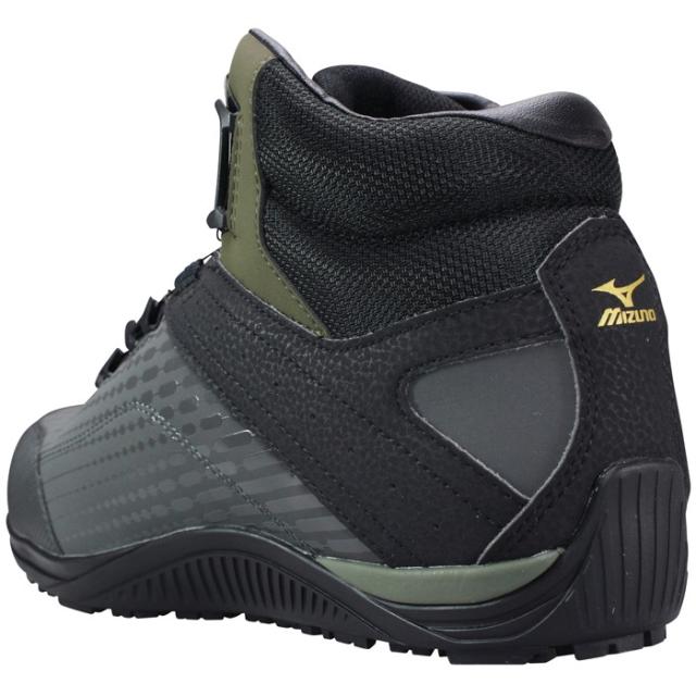 ミズノ mizuno 安全靴 オールマイティ TDII 81H BOA ダイヤル式 F1GA2510 ダークグレー・レッド 26cm〜27.5cm メンズ 安全シューズ 安全靴 作業靴 ハイカット セーフティーシューズ プロスニーカー 紐なし靴