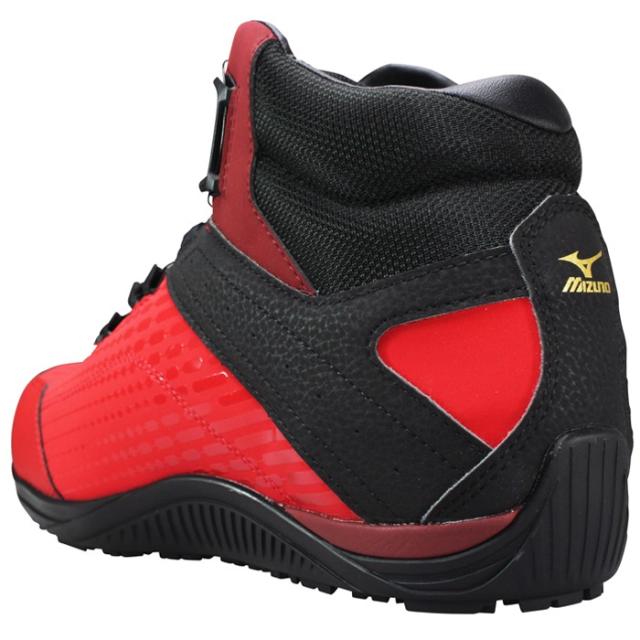 ミズノ mizuno 安全靴 オールマイティ TDII 81H BOA ダイヤル式 F1GA2510 ダークグレー・レッド 26cm〜27.5cm メンズ 安全シューズ 安全靴 作業靴 ハイカット セーフティーシューズ プロスニーカー 紐なし靴