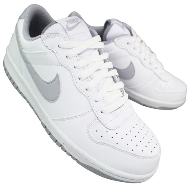 ナイキ nike スニーカー 355152-106 ビッグナイキロー ホワイト/ウルフグレー 26cm〜28cm メンズ ローカットスニーカー カジュアルシューズ スポーツシューズ 紐靴 運動靴 BIG NIKE LOW ナイキ355152