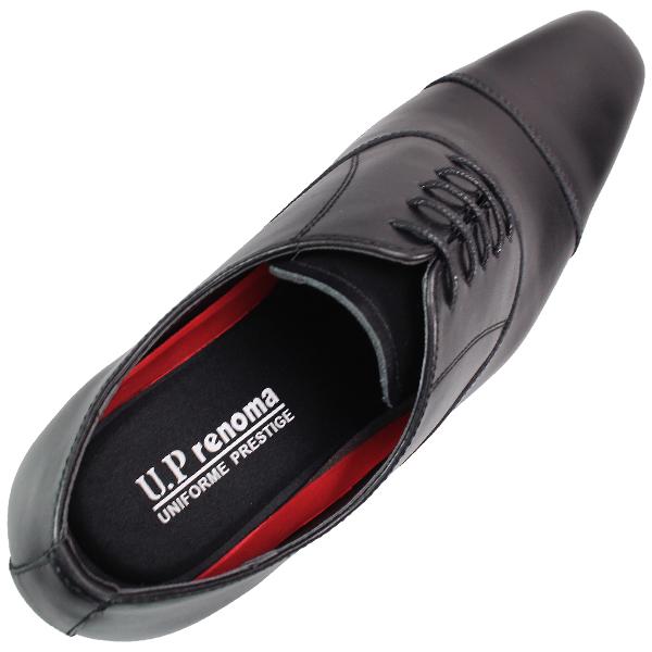 ユーピー レノマ U.P renoma メンズ ビジネスシューズ ストレートチップ U3574 28cm ブラック 靴幅4E 雪道対応 オールシーズン対応 U.P renoma ユーピーレノマ ひんやりインソールビジネスシューズ