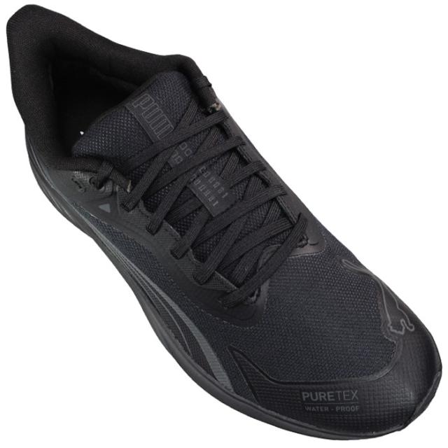 プーマ 防水ハンズフリースニーカー 312672-01 パウンス ライト PTX イーズイン ブラック 26cm〜28.5cm メンズ ランニングシューズ ウォーキングシューズ 運動靴 防水靴 スリッポン スリップイン PUMA プーマ312672 手を使わずに履ける靴