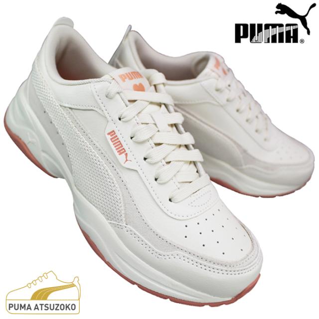 プーマ PUMA 厚底スニーカー 397823 01 シリア モード コケットスニーカー ホワイト/ピーチピンク 23cm〜24.5cm レディース ローカットスニーカー ダッドスニーカー シューズ 運動靴 紐靴 人工皮革 Cilia Mode Coquette プーマ397823の通販は 7,420円