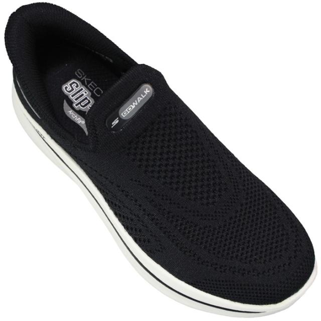 スケッチャーズ ハンズフリーシューズ リラックスドフィット：ゴーウォーク アーチフィット Nジョイ - アリアンヌ 125843 ブラック・トープ 23cm〜24.5cm レディース スリッポン スリップイン シューズ スニーカー 靴