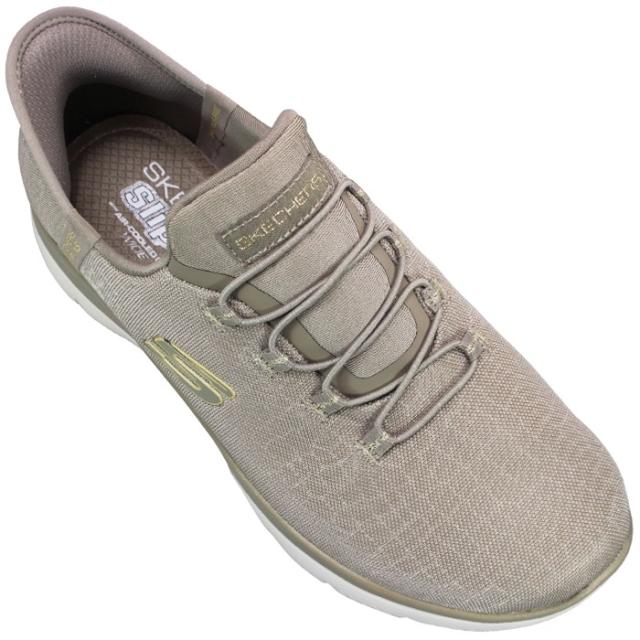 スケッチャーズ SKECHERS ハンズフリーシューズ スリップインズ サミッツ - クラッシー ナイト 150128W ブラック トープ モーブピンク 23cm〜24.5cm レディース スリッポン スリップオン スニーカー 靴 SLIP-INS ワイド 4E幅広