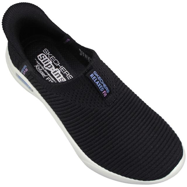 スケッチャーズ SKECHERS ハンズフリーシューズ スリップインズ リラックスドフィット 150355/BLK ブラック 23cm〜24.5cm レディース スリッポン スリップオン スリップイン シューズ スニーカー 靴