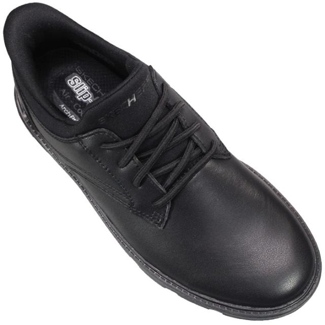 スケッチャーズ ハンズフリーシューズ リラックスドフィット：アーチフィット ガルザ - ラングストン 205511/BBK ブラック 25.5cm〜27cm メンズ スリッポン スリップイン シューズ スニーカー 靴