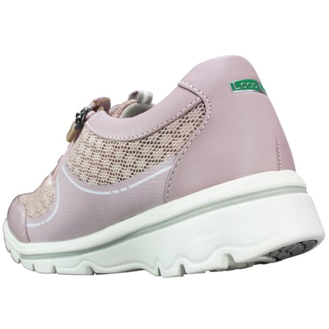 トパーズ カジュアルシューズ TZ7405 ピンク ライトブロンズ オールブラック 22.5cm~24.5cm レディース コンフォートシューズ ウォーキングシューズ スニーカー サイドファスナー サイドジップ 3E 幅広 ゆったり ワイド TOPAZ