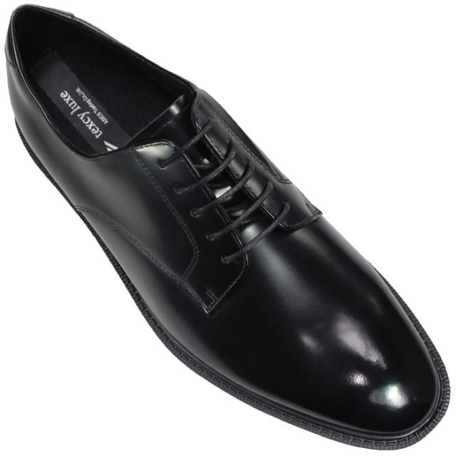 アシックス 商事 テクシーリュクス ビジネスシューズ TU7046 ブラック 24.5cm〜28cm メンズ ビジネスシューズ 本革 TU-7046 4E ゆったり 幅広 ワイド 外羽根 プレーントウ サイドゴア 脱ぎ履きしやすい