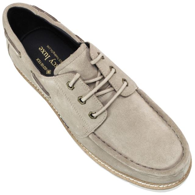 テクシーリュクス 防水デッキシューズ TU8020 サンドベージュ カーキ 25.5cm〜27cm メンズ スリッポン カジュアルシューズ ウォーキングシューズ 靴 紳士靴 防水 texcyluxe asics trading アシックス商事