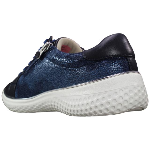 ヨネックス パワークッション ウォーキングシューズ SHWLC117 ネイビーブルー 23cm〜25cm レディース ローカットスニーカー 紐靴 ファスナー付き 3.5E