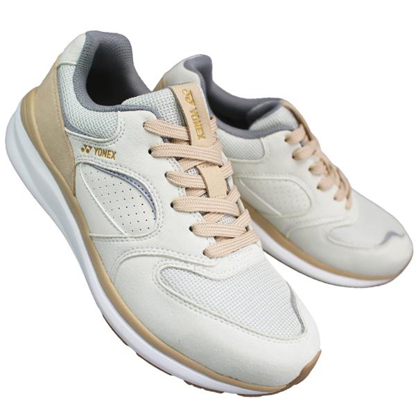 ヨネックス パワークッション ウォーキングシューズ SHW123 ブラック グレー クリーム/ベージュ 23cm〜28cm メンズ レディース ユニセックス スニーカー 紐靴 3.5E