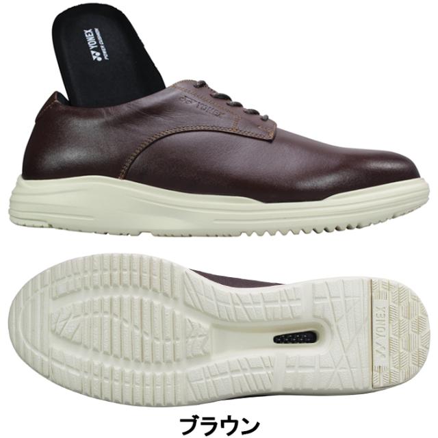 ヨネックス パワークッション ウォーキングシューズ SHWM126 ブラック ダークブラウン 25.5cm〜27cm メンズ ビジネスシューズ カジュアルシューズ ビジカジ スニーカー シューズ 紐靴 3.5E power cushion YONEX ヨネックスSHW-M126 ヨネックスM126