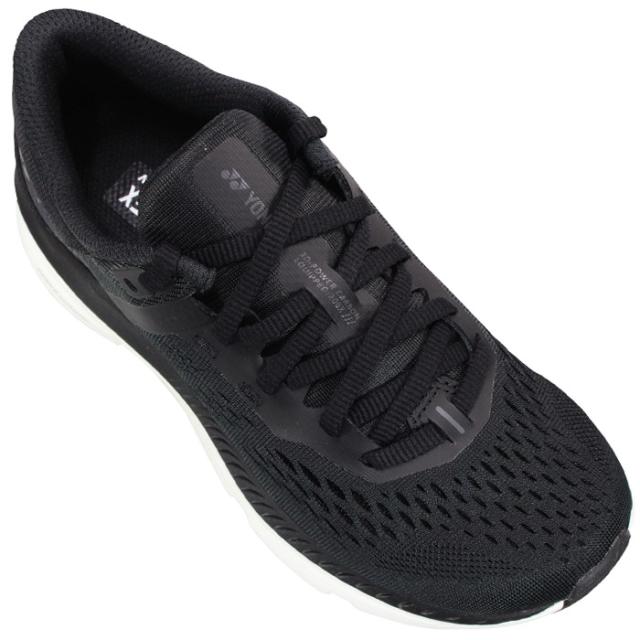 YONEX パワークッション ランニングシューズ SHR200XL セーフラン 200X ウィメン ブラック/ホワイト 22.5cm〜24.5cm レディース ウォーキング シューズ スニーカー 紐靴 運動靴 ヨネックス