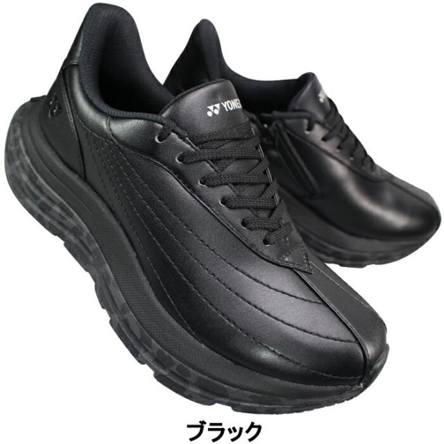 ヨネックス YONEX パワークッション ウォーキングシューズ L128 SHWL128 シルバー オフホワイト ブラック ネイビーブルー ゴールド 22.5cm〜24.5cm レディース スニーカー 靴 紐靴 ハンズフリーシューズ 撥水 ファスナー付き