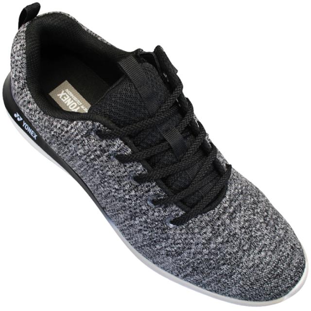 ヨネックス パワークッション ウォーキングシューズ パワークッション M01Y メンズ ブラック ダークグレー ライトグレー 24.5cm〜28cm ウォーキングシューズ スニーカー 紐靴 3.5E ゆったり ファスナー付き power cushion YONEX