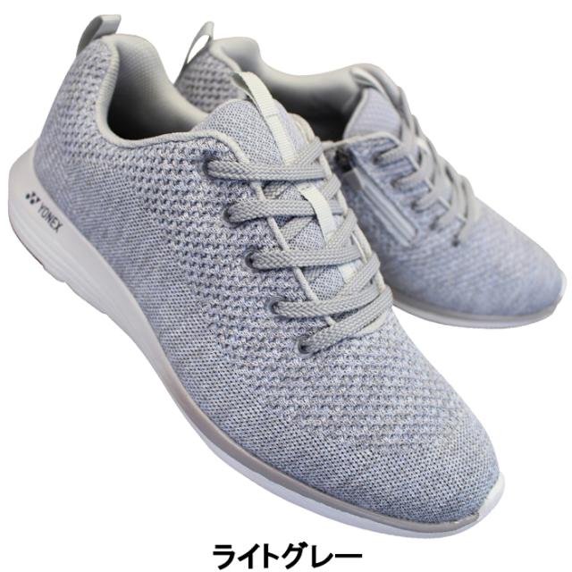 ヨネックス パワークッション ウォーキングシューズ パワークッション M01Y メンズ ブラック ダークグレー ライトグレー 24.5cm〜28cm ウォーキングシューズ スニーカー 紐靴 3.5E ゆったり ファスナー付き power cushion YONEX