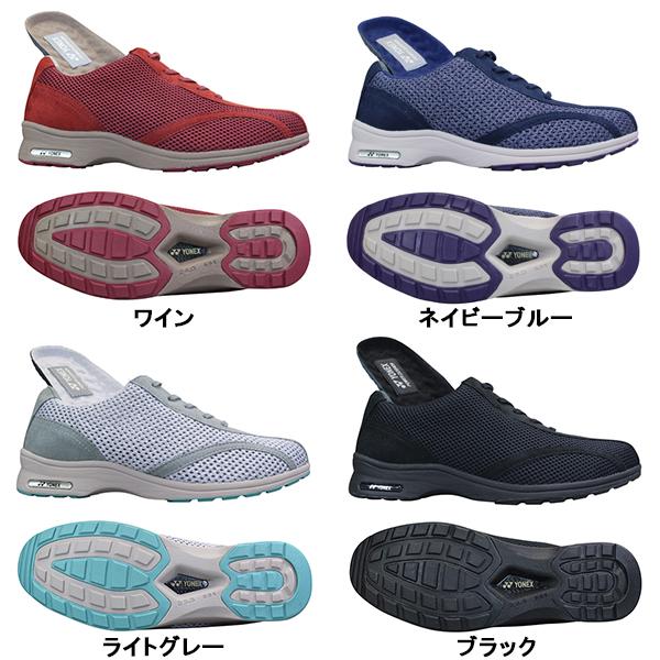 ヨネックス YONEX パワークッション SHWL30A レディース ウォーキングシューズ スニーカー 紐靴 3.5E ファスナー付き