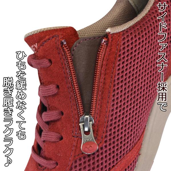 ヨネックス YONEX パワークッション SHWL30A レディース ウォーキングシューズ スニーカー 紐靴 3.5E ファスナー付き